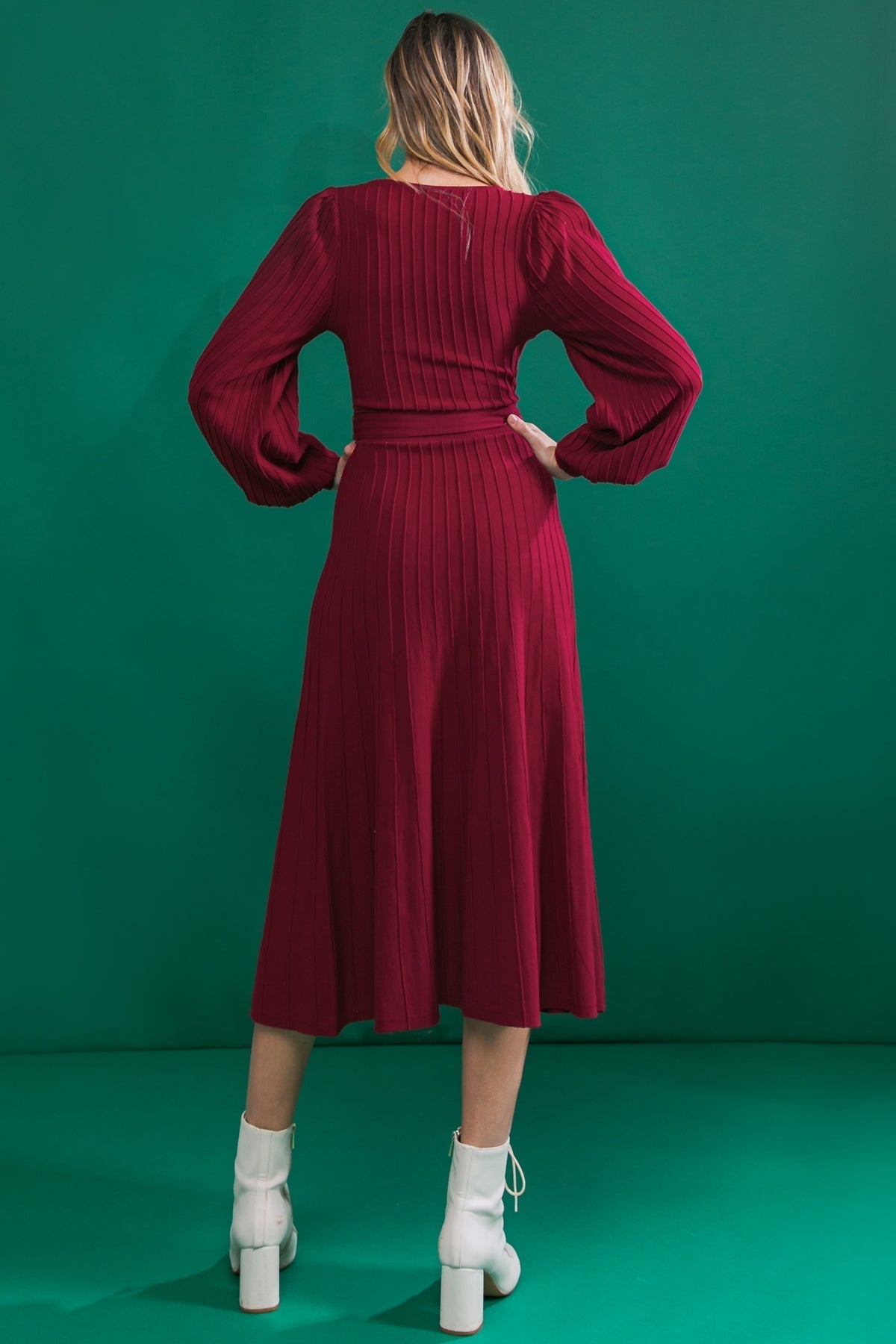 KEEP LOOKING UP SWEATER MIDI DRESS Flying Tomato